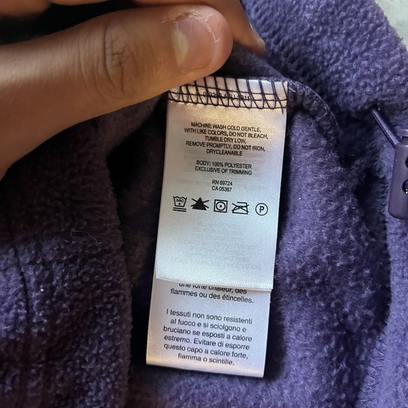 Columbia Size M Womens Purple Fleece Full Zip Jacket Winter Y2k Outdoors Soft - Picture 6 of 8